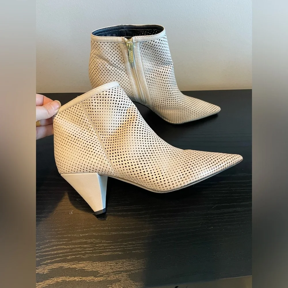 Franco Sarto Bobbi Perforated Pointy Toe Bootie
